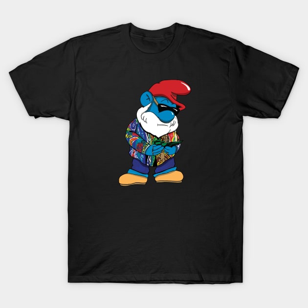 Call me Big Poppa Smurf T-Shirt by WigleyAve